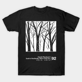 Haruki Murakami / Minimalist Style Graphic Artwork T-Shirt